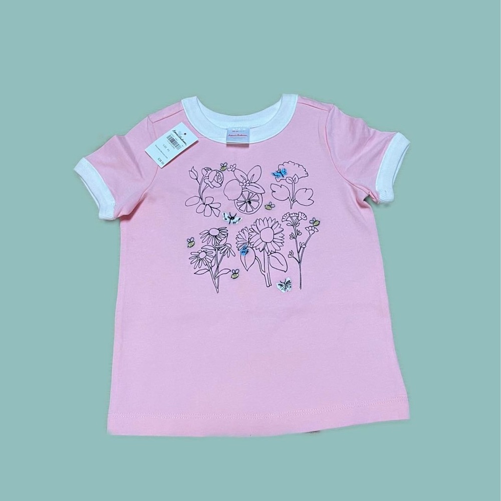 Hanna andersson flowers Tee 3T / 90cm